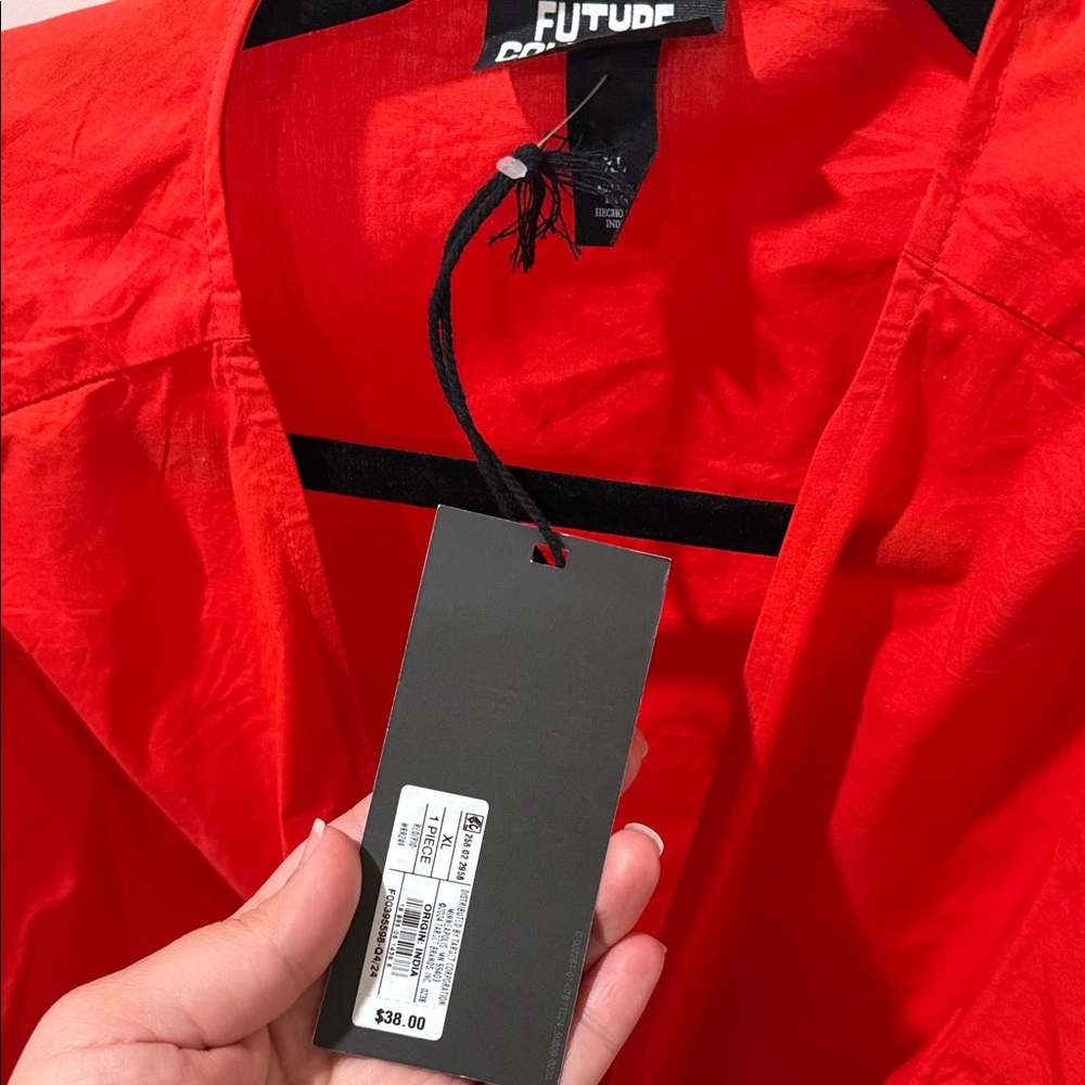 Red Embroidered Blouse - Picture 2 of 2